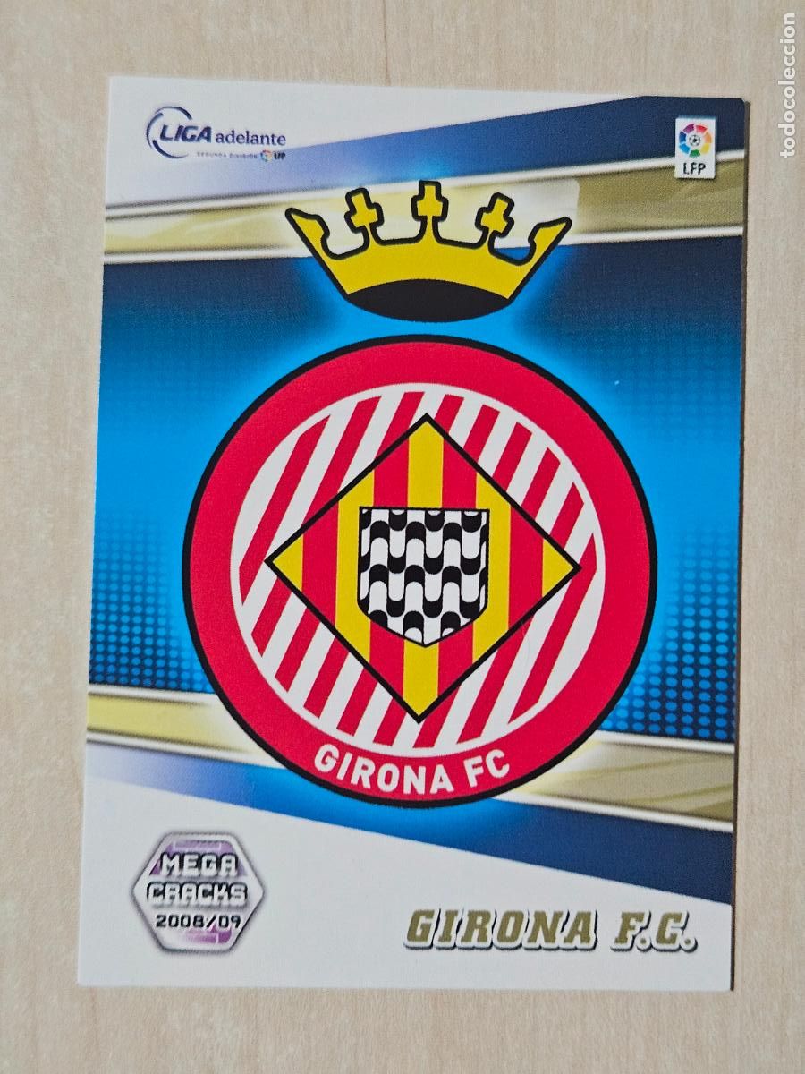 Cromos de Futebol: CROMO N&ordm; 427 GIRONA - MEGACRACKS 2008 09 - ESCUDO