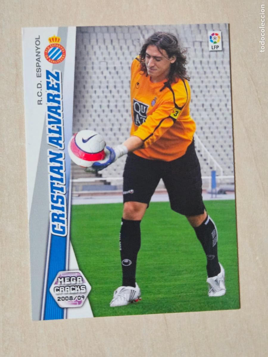 Fu&szlig;ball-Sticker: CROMO N&ordm; 434 CRISTIAN ALVAREZ - MEGACRACKS 2008 09 - NUEVO FICHAJE