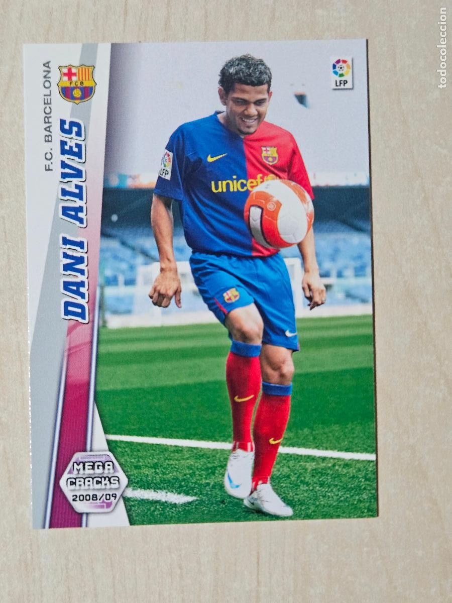Fu&szlig;ball-Sticker: CROMO N&ordm; 435 DANI ALVES - MEGACRACKS 2008 09 - NUEVO FICHAJE