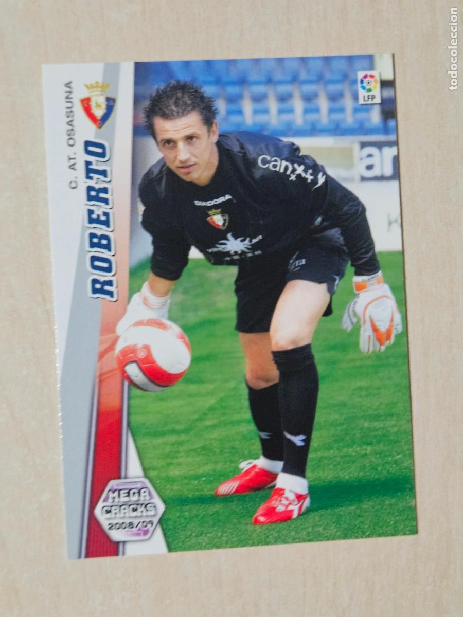Fu&szlig;ball-Sticker: CROMO N&ordm; 436 ROBERTO - MEGACRACKS 2008 09 - NUEVO FICHAJE