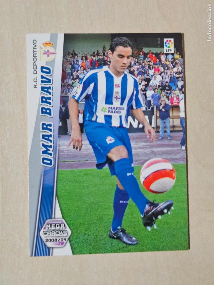Fu&szlig;ball-Sticker: CROMO N&ordm; 437 OMAR BRAVO - MEGACRACKS 2008 09 - NUEVO FICHAJE