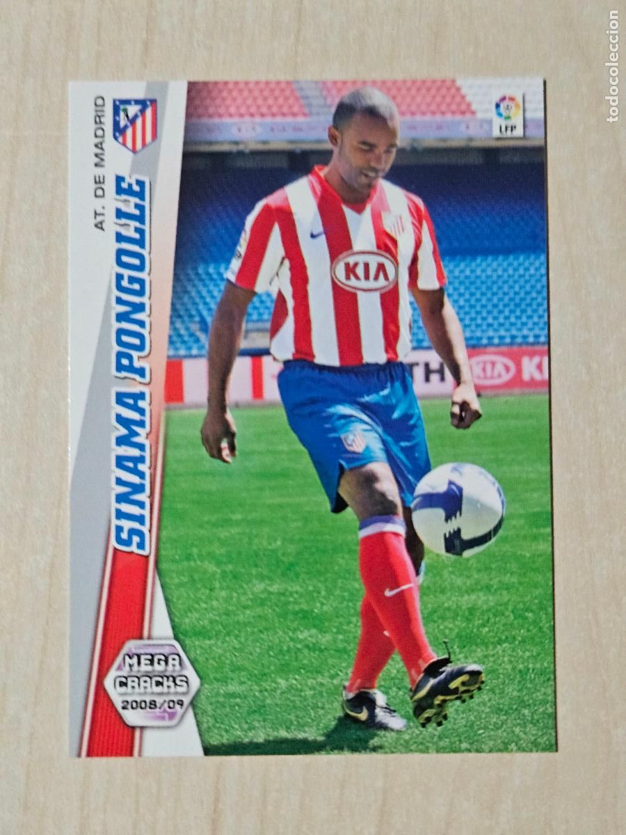 Fu&szlig;ball-Sticker: CROMO N&ordm; 445 SINAMA PONGOLLE - MEGACRACKS 2008 09 - NUEVO FICHAJE