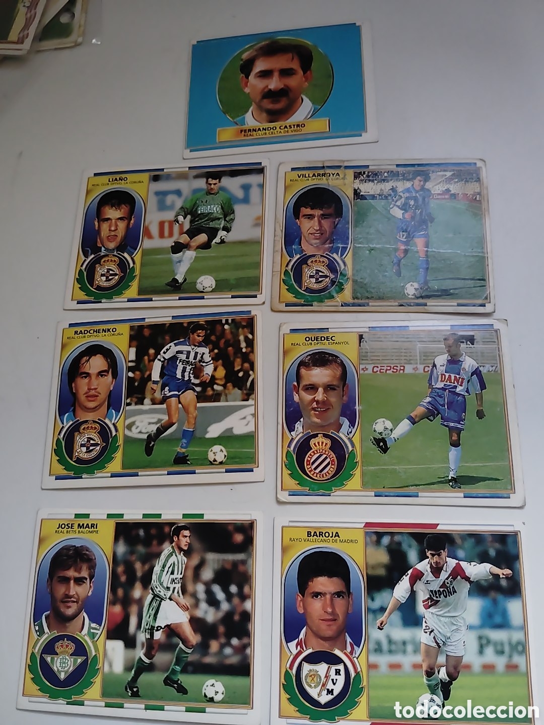 Football Stickers: 7 cromos nuevos liga 96-97 sin repetir