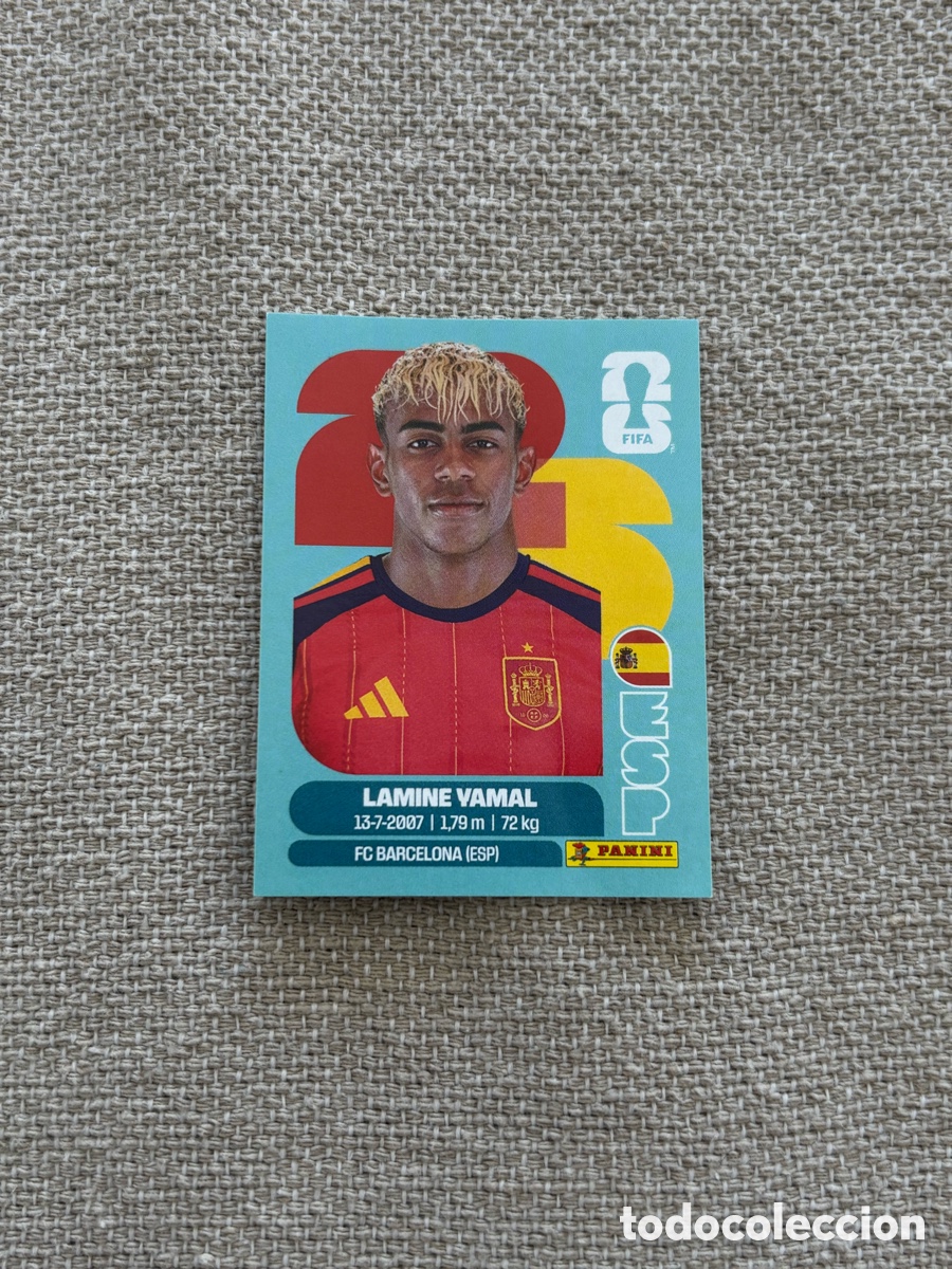 Football Stickers: LAMINE YAMAL ESPA&Ntilde;A MUNDIAL 2026 PANINI