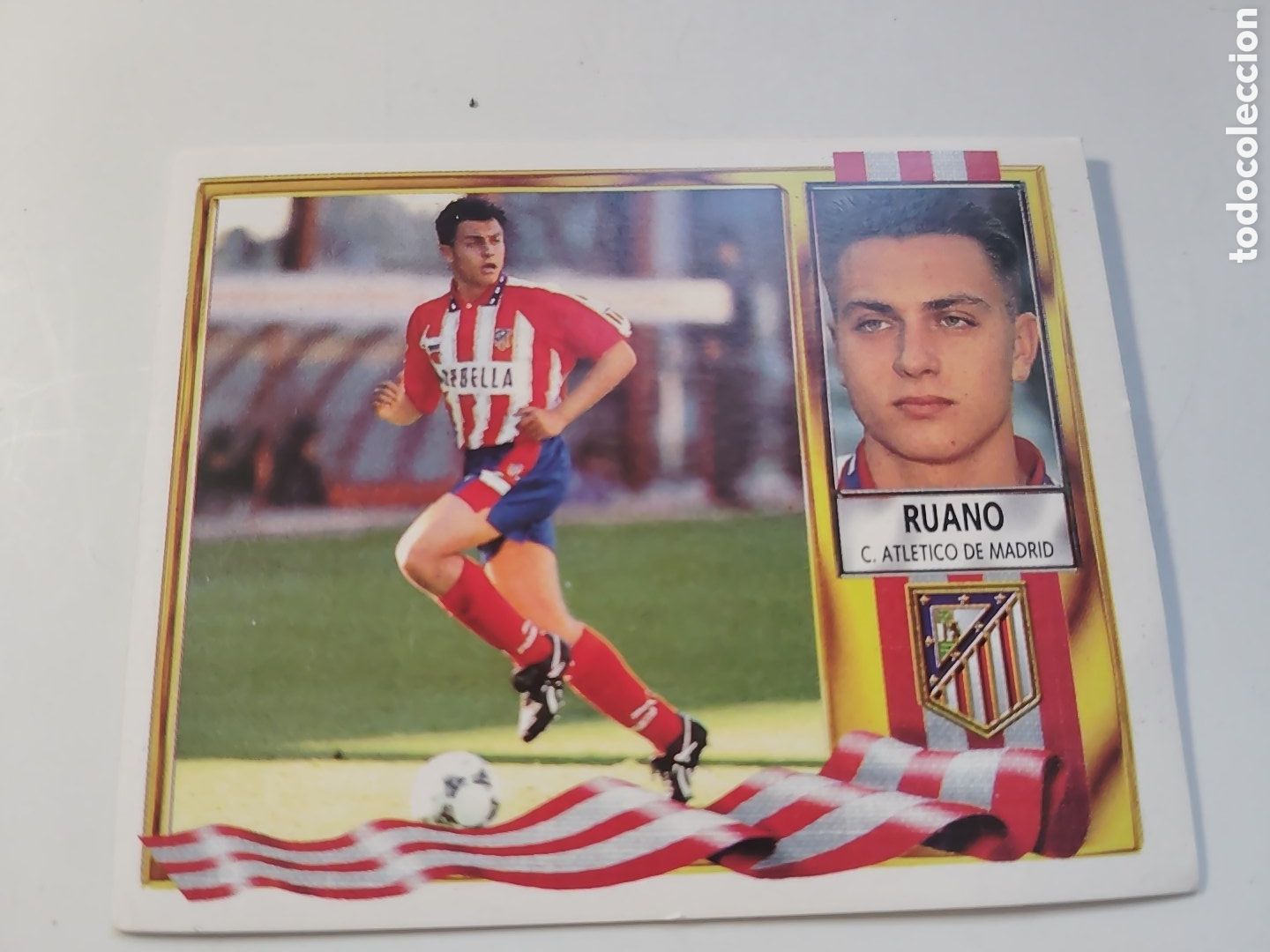 Football Stickers: Ruano At. de Madrid nuevo. Liga 95/96