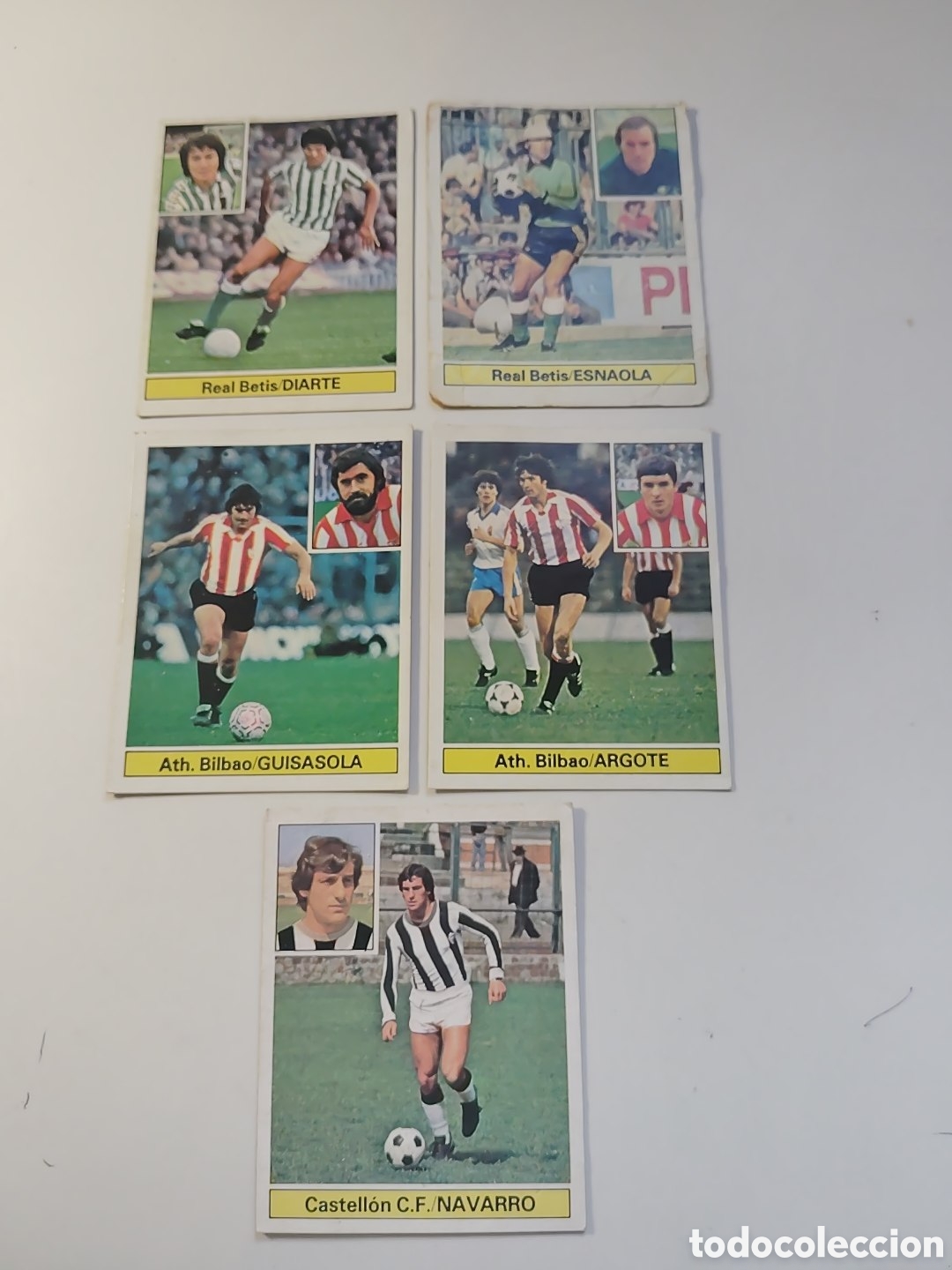 Football Stickers: 5 cromos liga 81-82 3 despegados. 2 nuevos Esnaola y Diarte