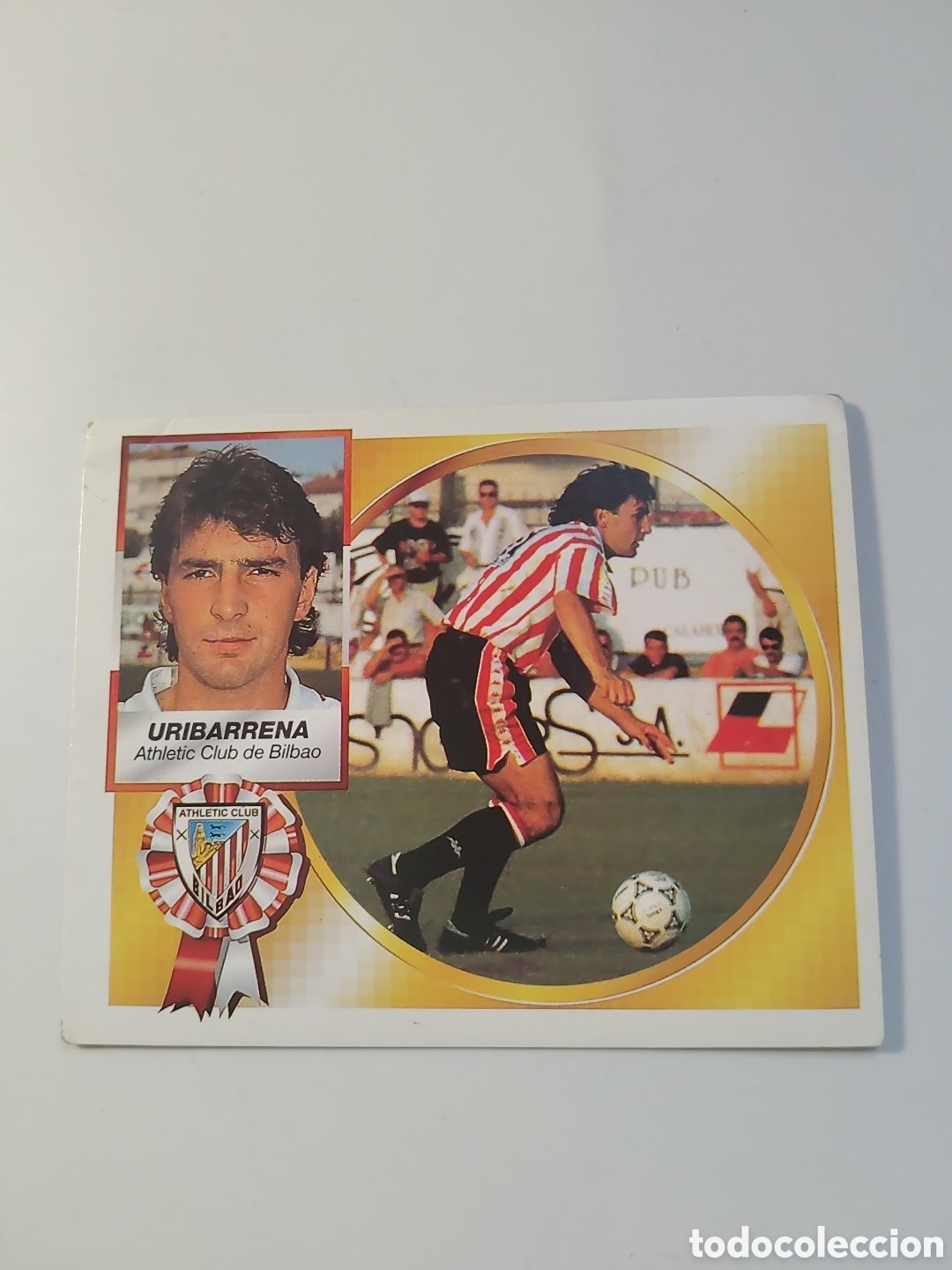 Football Stickers: Uribarrena. Ath. de Bilbao. Temporada 94-95