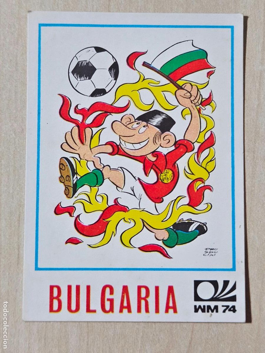 Fu&szlig;ball-Sticker: N&ordm; 251 BULGARIA - CROMO - VULCANO / PANINI - WORLD CUP MUNCHEN 74 - MUNDIAL MUNICH 74 - SIN PEGAR