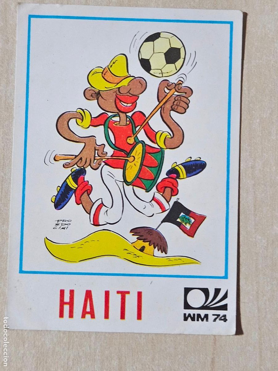 Fu&szlig;ball-Sticker: N&ordm; 310 HAITI - CROMO - VULCANO / PANINI - WORLD CUP MUNCHEN 74 - MUNDIAL MUNICH 74 - SIN PEGAR