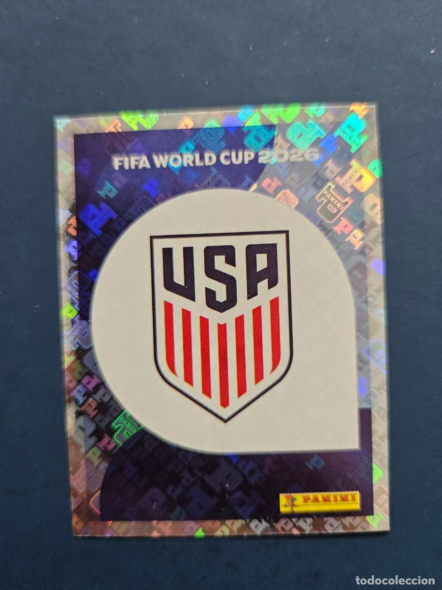 Cromos de f&uacute;tbol: USA 1 ESCUDO ESTADOS UNIDOS FIFA WORLD CUP MUNDIAL 26 2026 SIN PEGAR NUNCA PEGADO