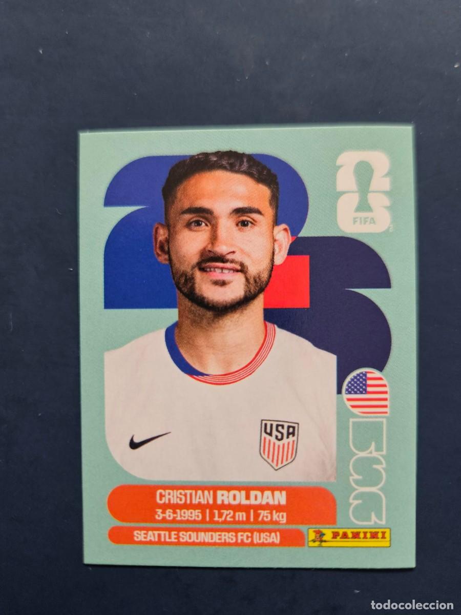 Fu&szlig;ball-Sticker: USA 11 CRISTIAN ROLDAN ESTADOS UNIDOS FIFA WORLD CUP MUNDIAL 26 2026 SIN PEGAR NUNCA PEGADO