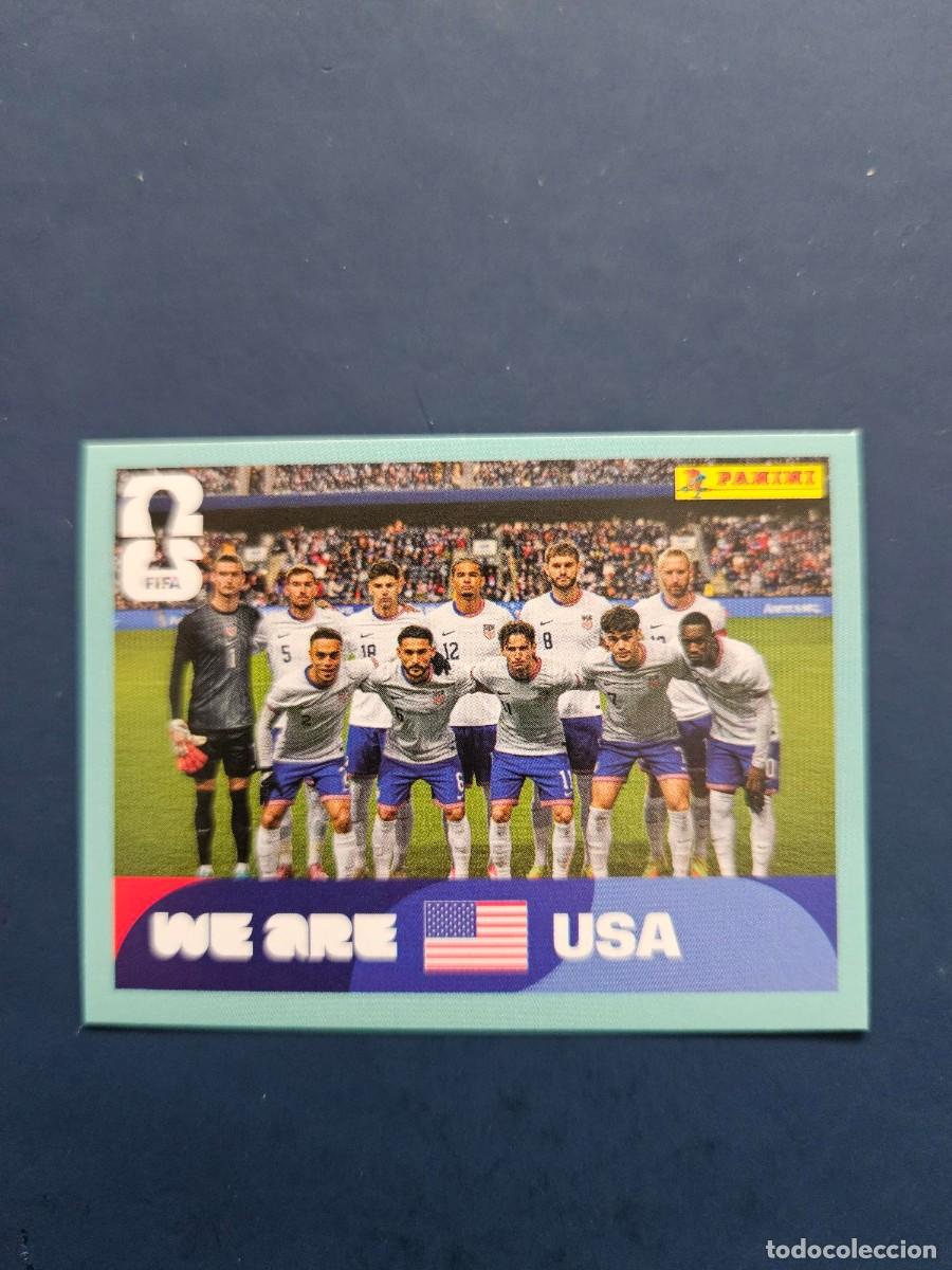 Fu&szlig;ball-Sticker: USA 13 ALINEACION ESTADOS UNIDOS FIFA WORLD CUP MUNDIAL 26 2026 SIN PEGAR NUNCA PEGADO