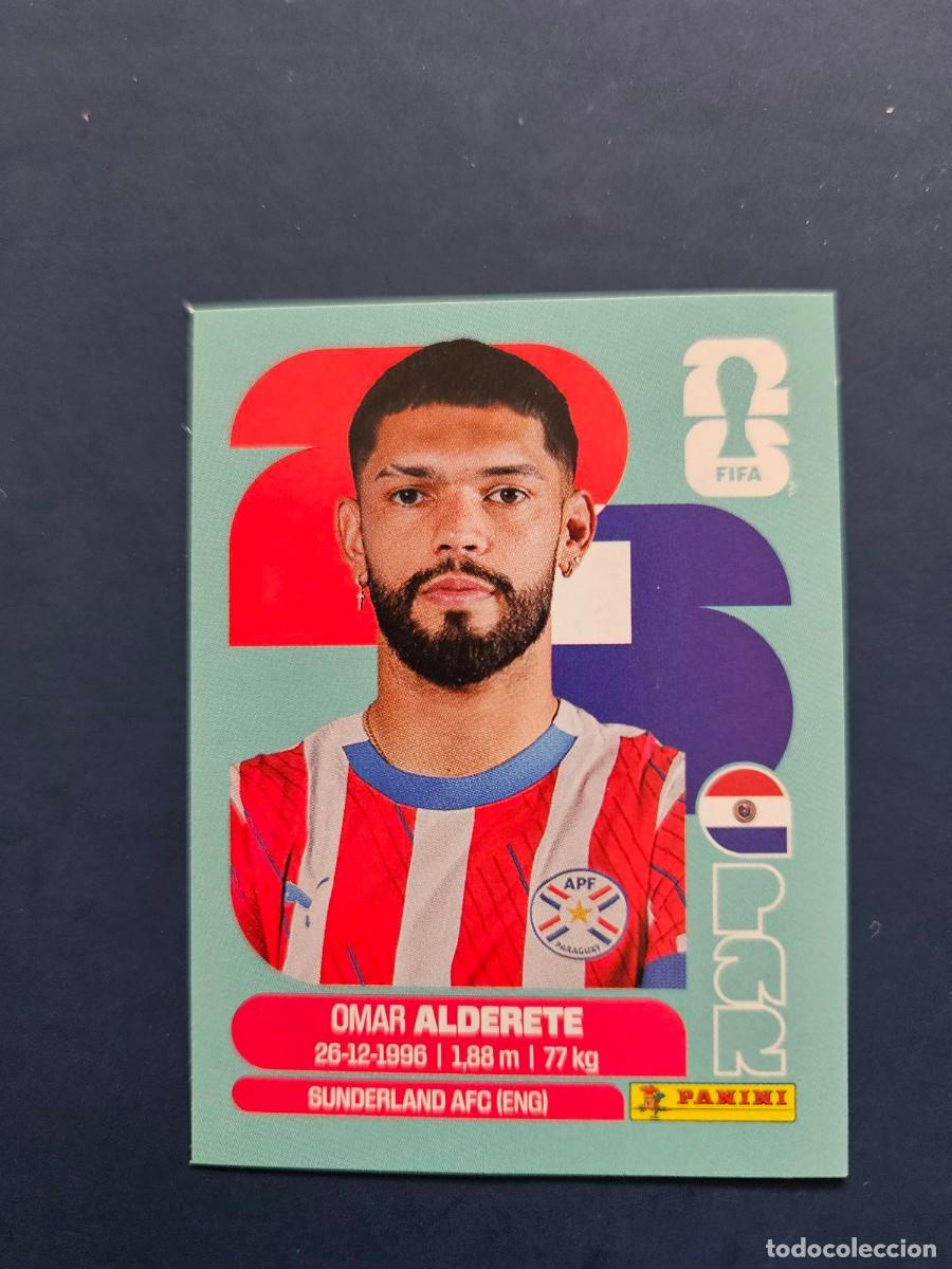 Fu&szlig;ball-Sticker: PAR 7 OMAR ALDERETE PARAGUAY FIFA WORLD CUP MUNDIAL 26 2026 SIN PEGAR NUNCA PEGADO