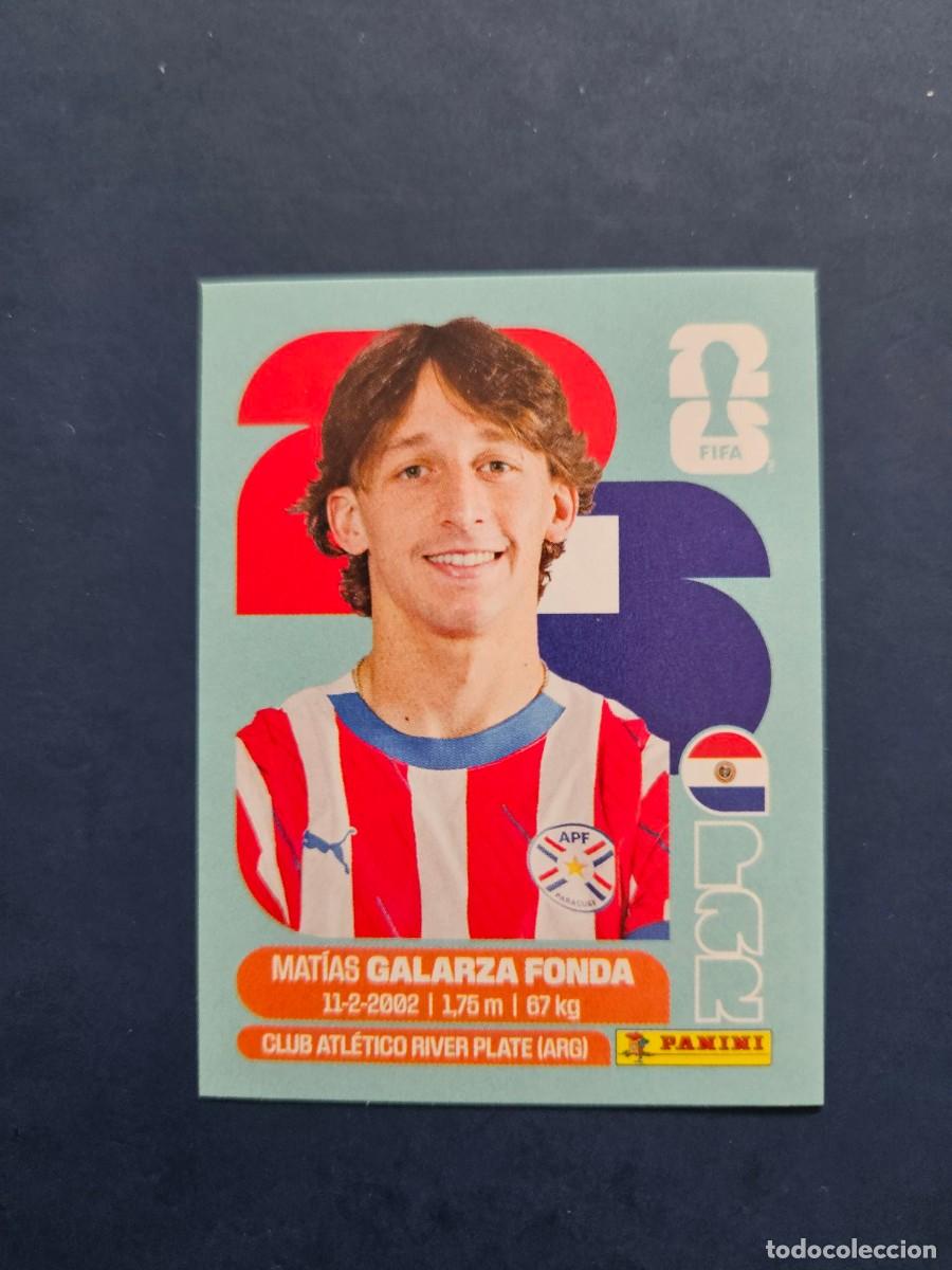 Figurine di Calcio: PAR 14 MATIAS GALARZA FONDA PARAGUAY FIFA WORLD CUP MUNDIAL 26 2026 SIN PEGAR NUNCA PEGADO