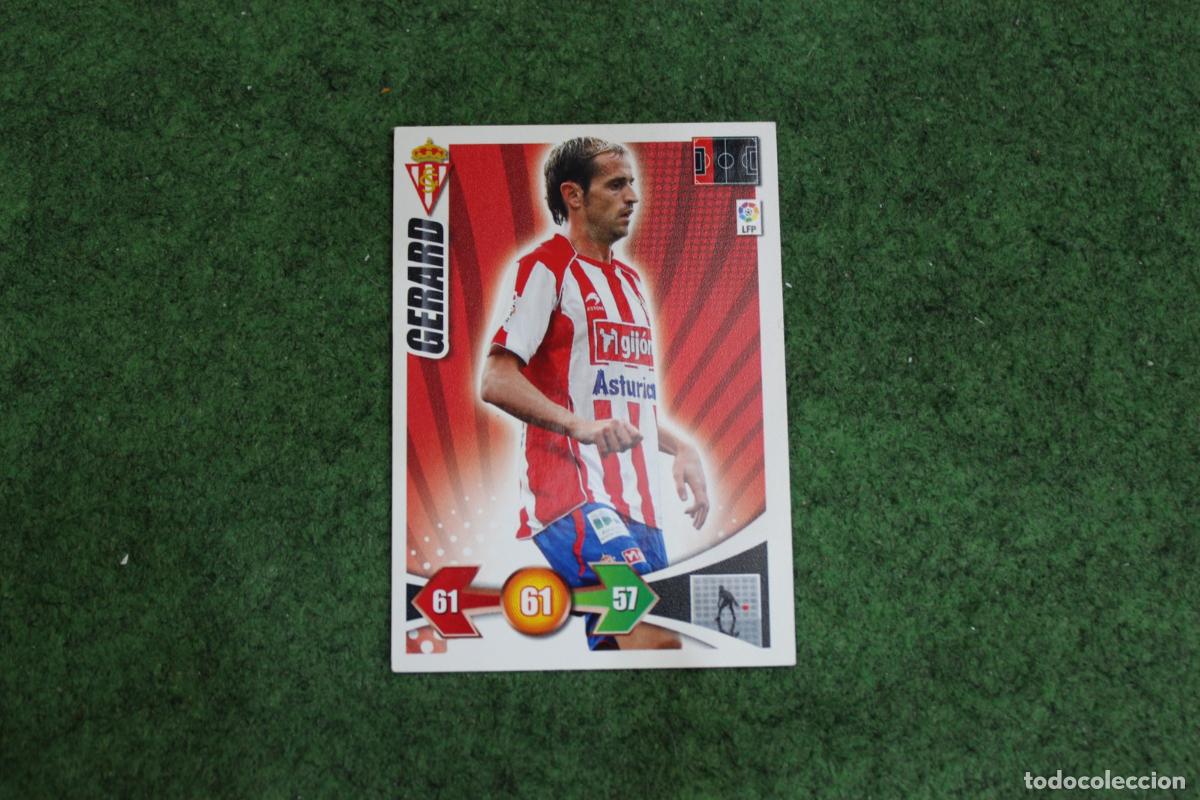 Football Stickers: GERARD REAL SPORTING DE GIJ&Oacute;N ADRENALYN XL 2009 2010 09 10 LALIGA SANTANDER
