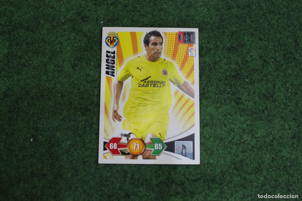 Fu&szlig;ball-Sticker: &Aacute;NGEL VILLARREAL CF ADRENALYN XL 2009 2010 09 10 LALIGA SANTANDER