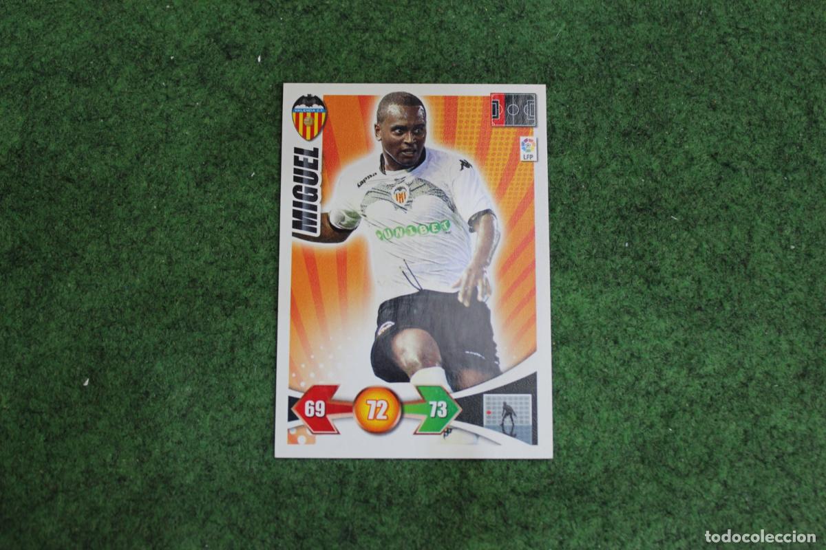 Fu&szlig;ball-Sticker: MIGUEL VALENCIA CF ADRENALYN XL 2009 2010 09 10 LALIGA SANTANDER