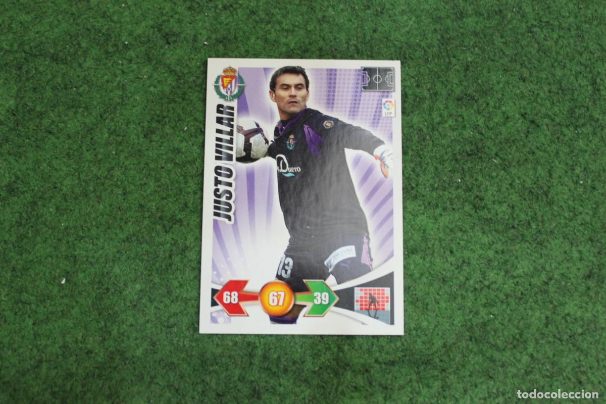 Fu&szlig;ball-Sticker: JUSTO VILLAR REAL VALLADOLID ADRENALYN XL 2009 2010 09 10 LALIGA SANTANDER