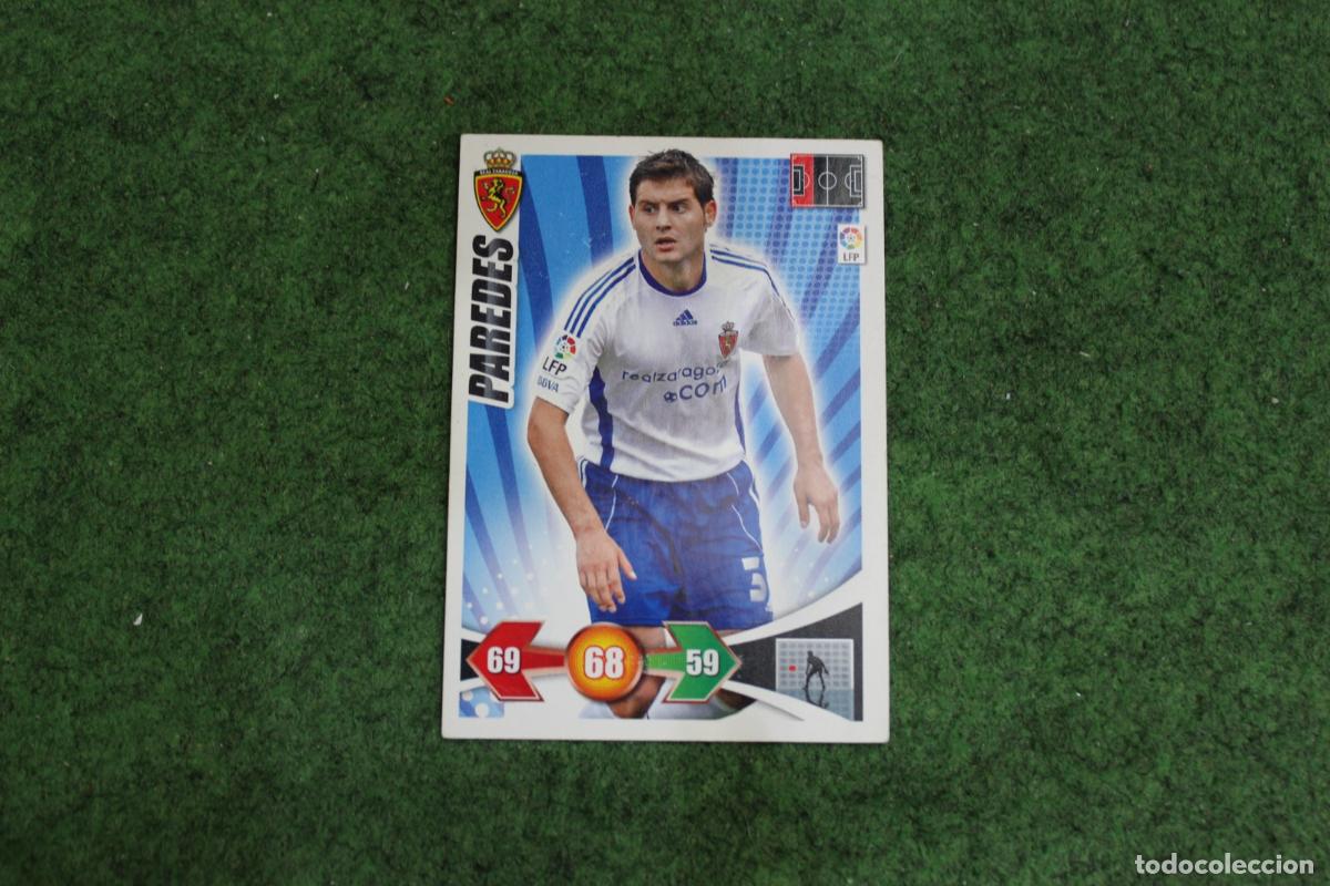Fu&szlig;ball-Sticker: PAREDES REAL ZARAGOZA ADRENALYN XL 2009 2010 09 10 LALIGA SANTANDER