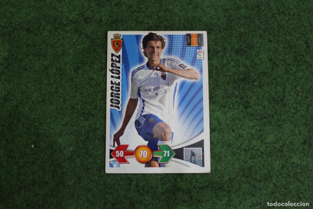 Fu&szlig;ball-Sticker: JORGE L&Oacute;PEZ REAL ZARAGOZA ADRENALYN XL 2009 2010 09 10 LALIGA SANTANDER
