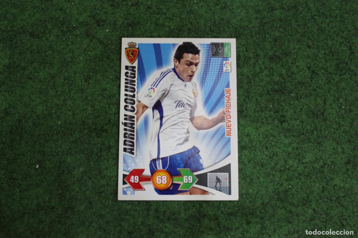 Fu&szlig;ball-Sticker: ADRI&Aacute;N COLUNGA REAL ZARAGOZA NUEVO FICHAJE ADRENALYN XL 2009 2010 09 10 LALIGA SANTANDER
