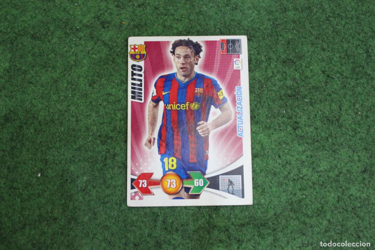 Cromos de f&uacute;tbol: MILITO FC BARCELONA ACTUALIZACI&Oacute;N ADRENALYN XL 2009 2010 09 10 LALIGA SANTANDER