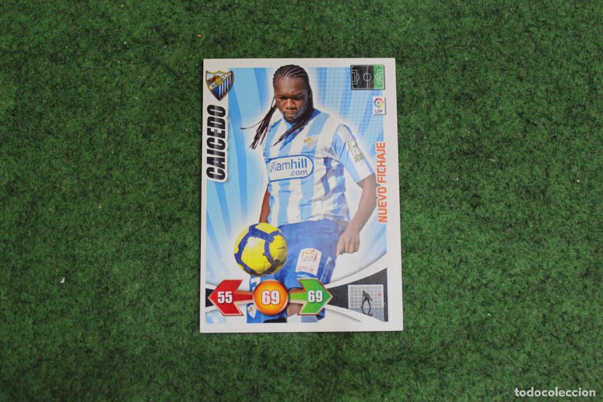 Cromos de f&uacute;tbol: CAICEDO M&Aacute;LAGA CF NUEVO FICHAJE ADRENALYN XL 2009 2010 09 10 LALIGA SANTANDER