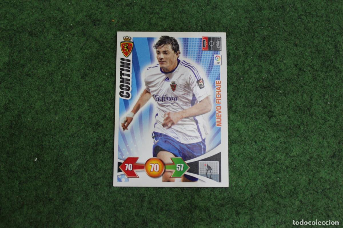 Cromos de f&uacute;tbol: CONTINI REAL ZARAGOZA NUEVO FICHAJE ADRENALYN XL 2009 2010 09 10 LALIGA SANTANDER