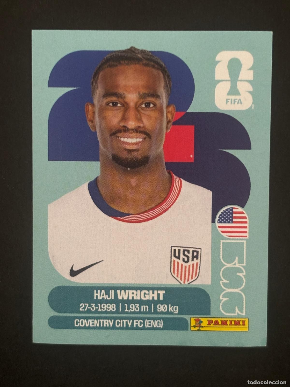 Figurine di Calcio: USA19 HAJI WRIGHT EEUU CROMO PANINI FIFA WORLD CUP MUNDIAL 2026