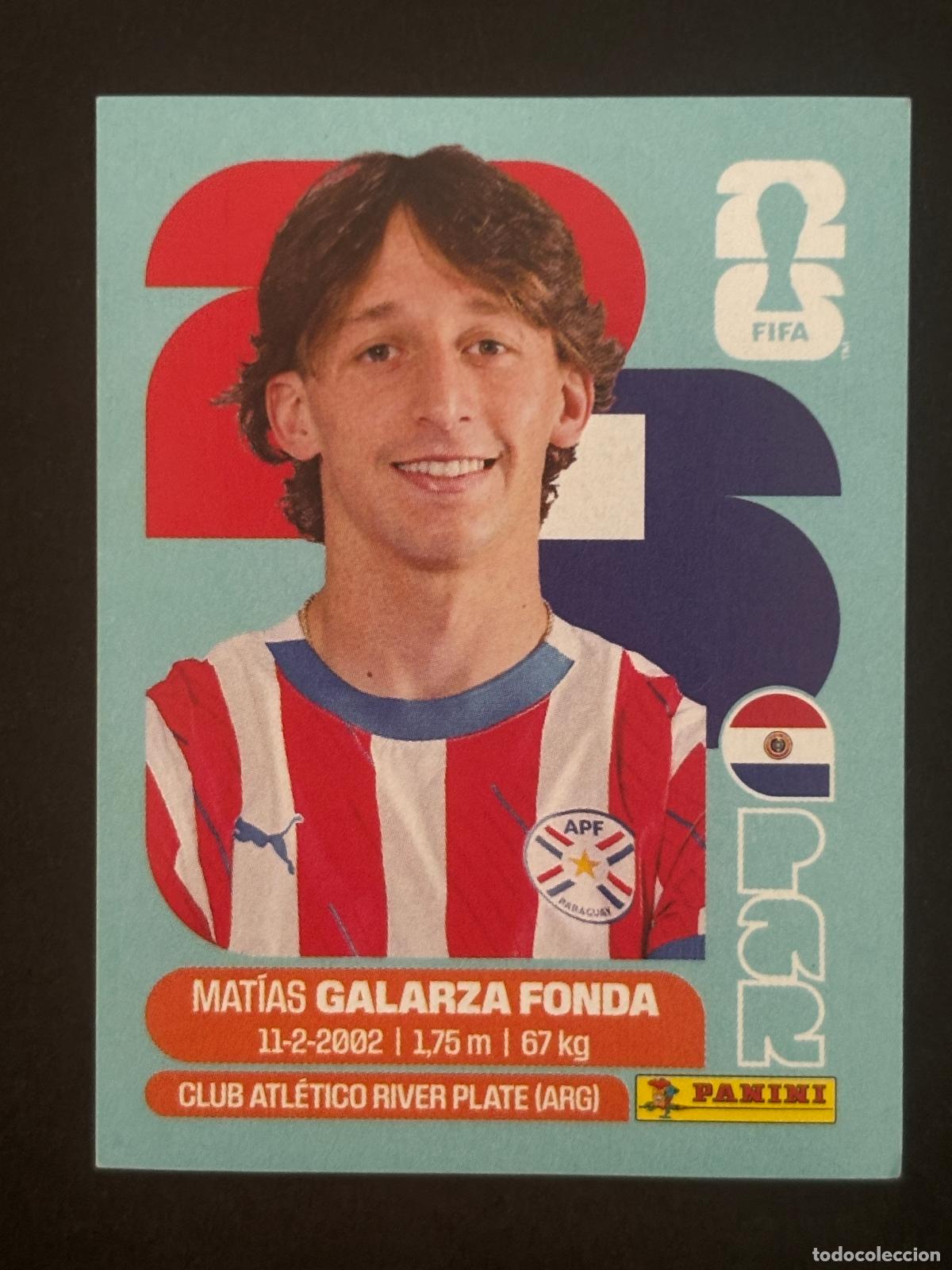 Figurine di Calcio: PAR14 MAT&Iacute;AS GALARZA FONDA PARAGUAY CROMO PANINI FIFA WORLD CUP MUNDIAL 2026