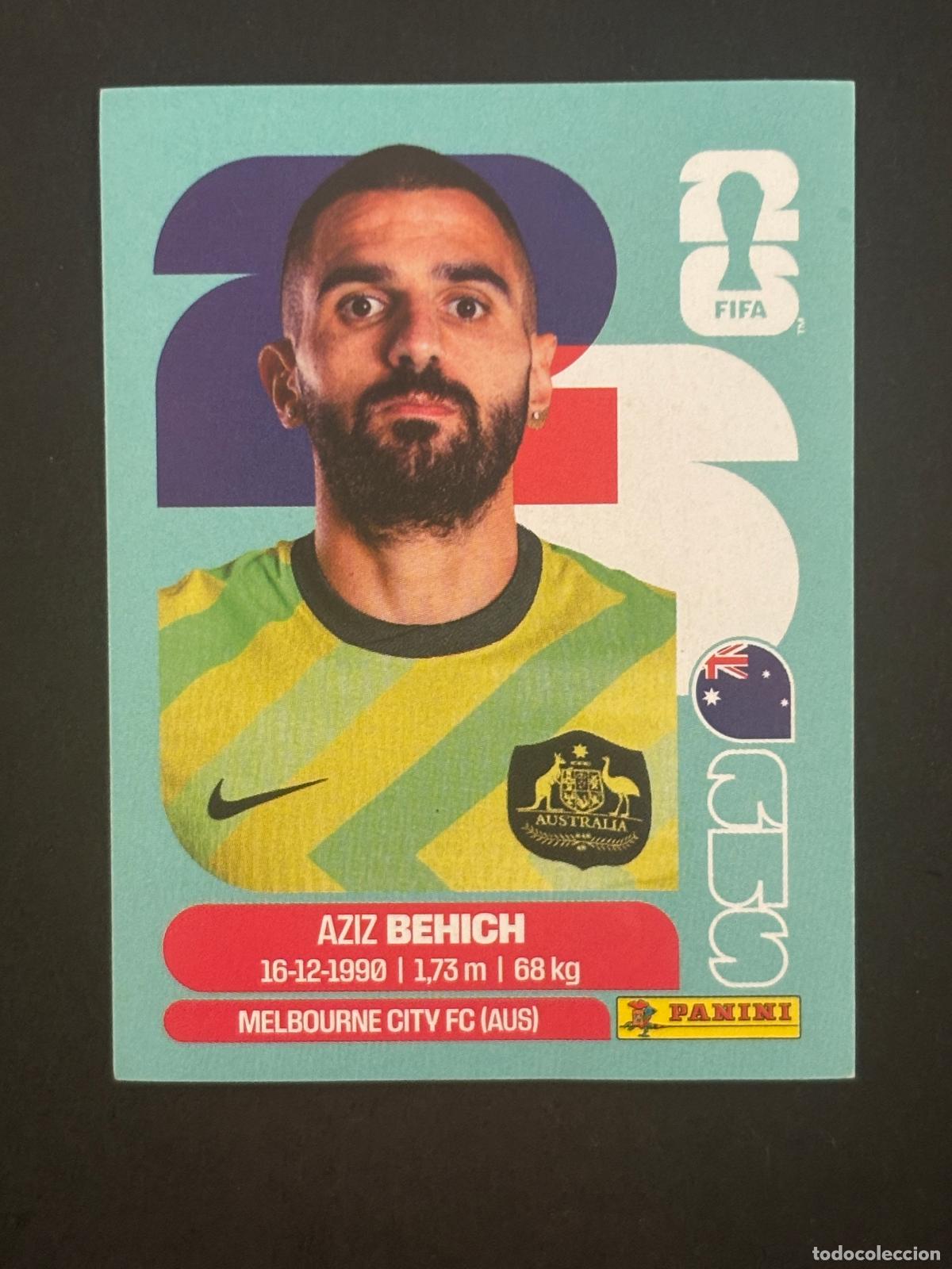 Football Stickers: AUS7 AZIZ BEHICH AUSTRALIA CROMO PANINI FIFA WORLD CUP MUNDIAL 2026