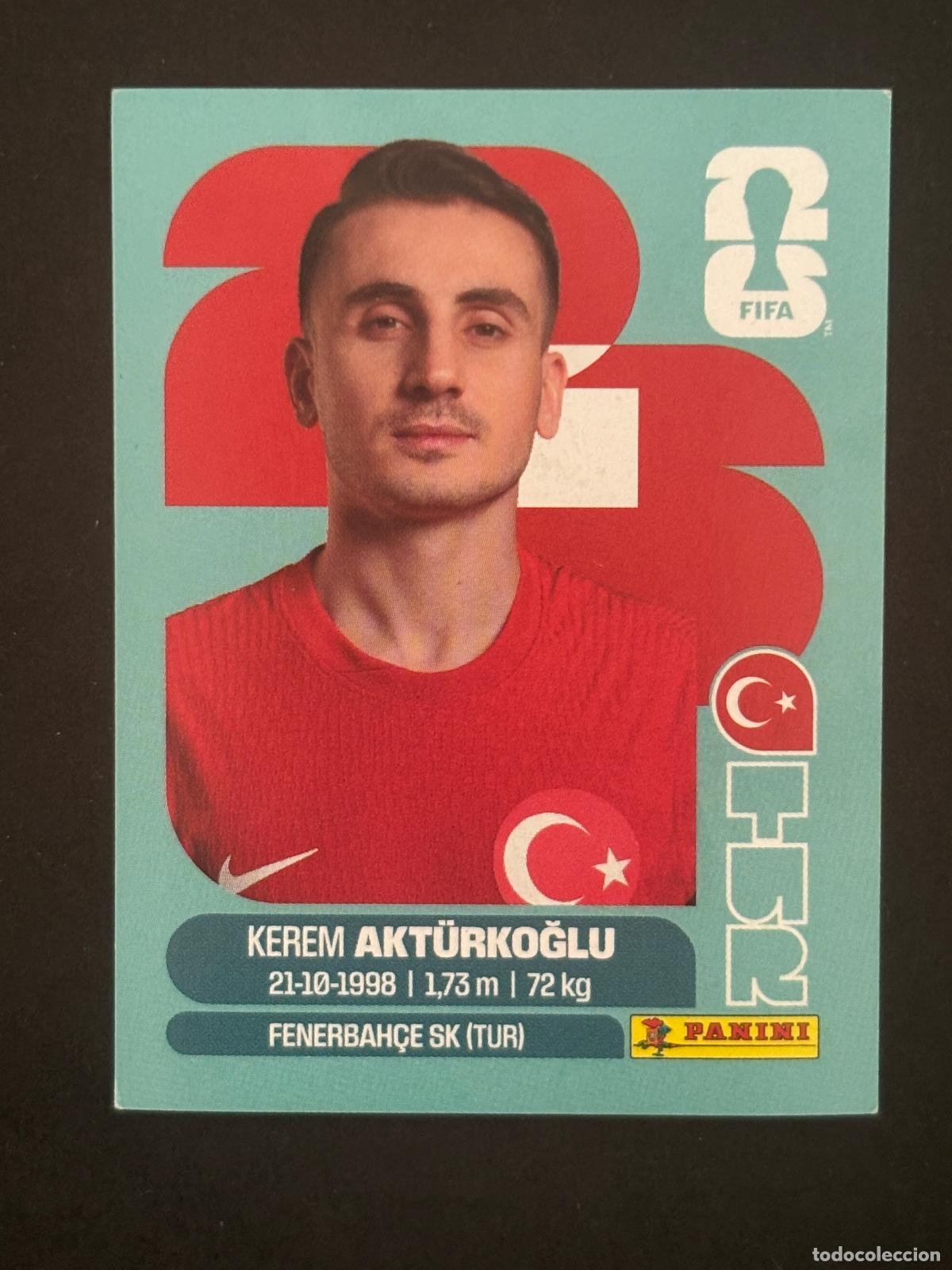 Football Stickers: TUR19 KEREM AKT&Uuml;RKOĞLU TURQUIA CROMO PANINI FIFA WORLD CUP MUNDIAL 2026