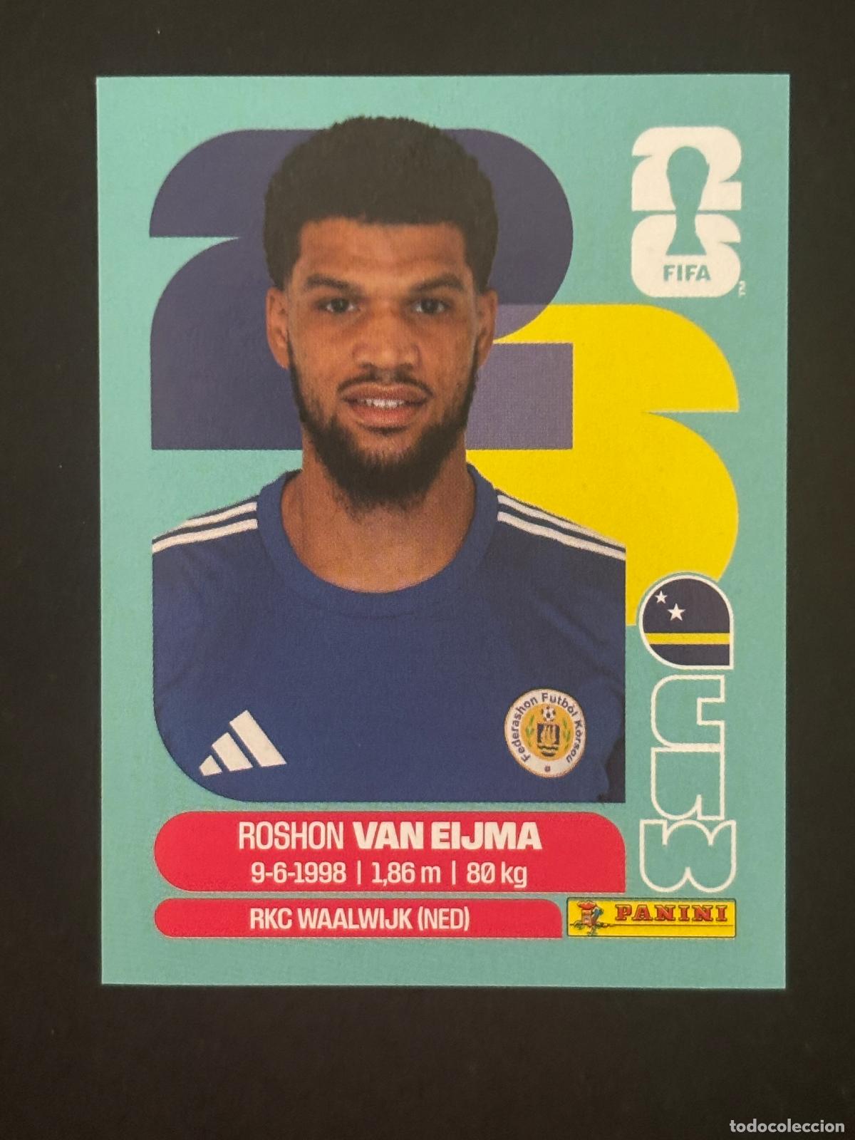 Football Stickers: CUW7 ROSHON VAN EIJMA CURAZAO CROMO PANINI FIFA WORLD CUP MUNDIAL 2026