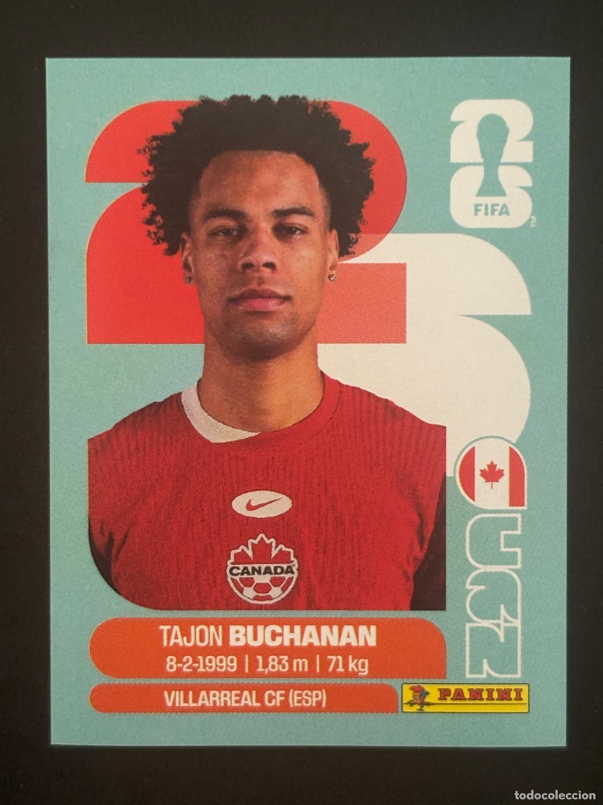 Football Stickers: CAN17 TAJON BUCHANAN CANADA CROMO PANINI FIFA WORLD CUP MUNDIAL 2026