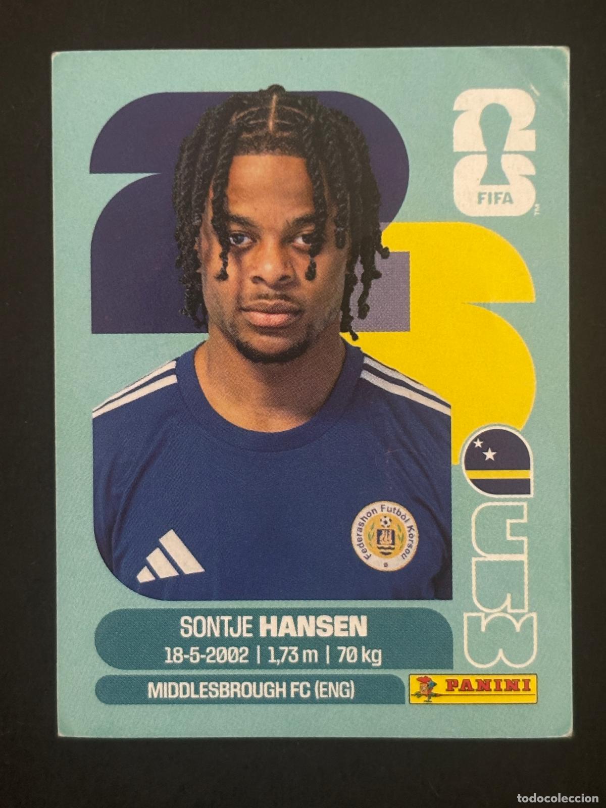 Football Stickers: CUW20 SONTJE HANSEN CURAZAO CROMO PANINI FIFA WORLD CUP MUNDIAL 2026