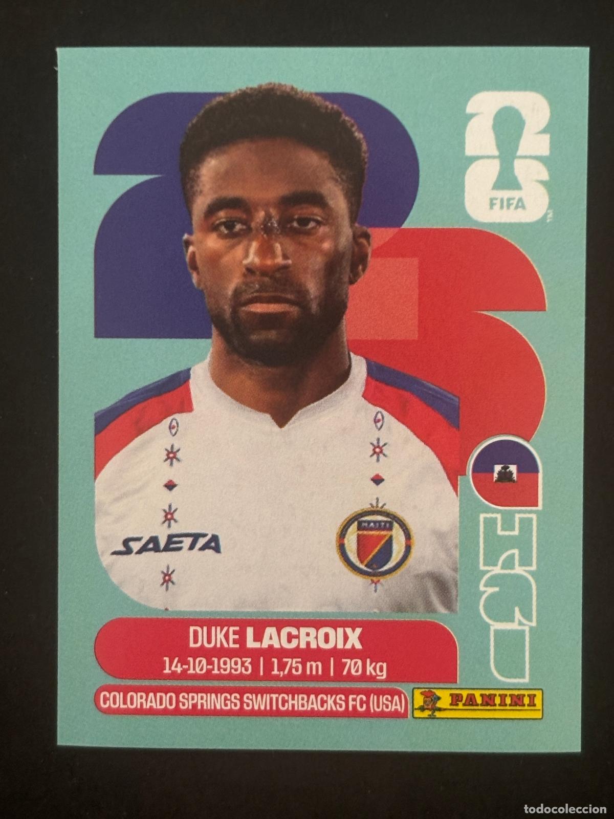 Football Stickers: HAI7 DUKE LACROIX HAITI CROMO PANINI FIFA WORLD CUP MUNDIAL 2026