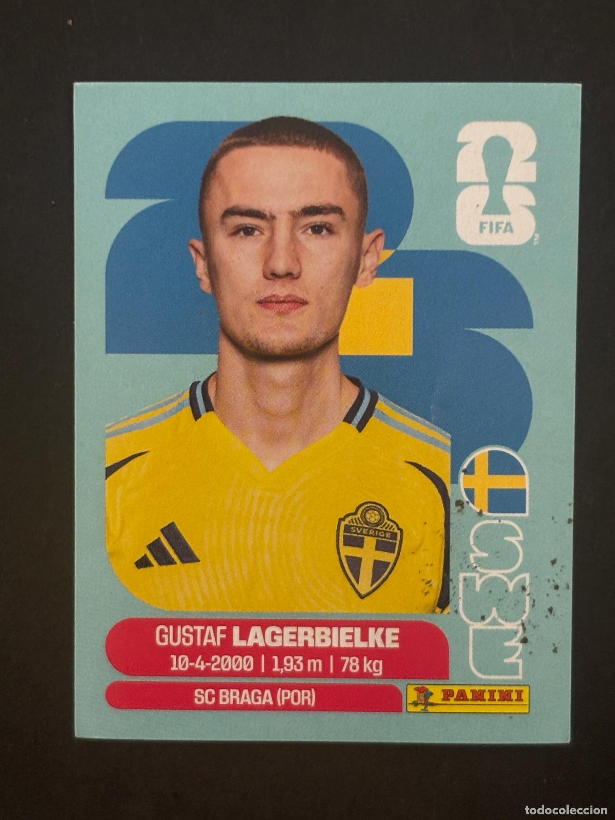 Football Stickers: SWE7 GUSTAF LAGERBIELKE SUECIA CROMO PANINI FIFA WORLD CUP MUNDIAL 2026