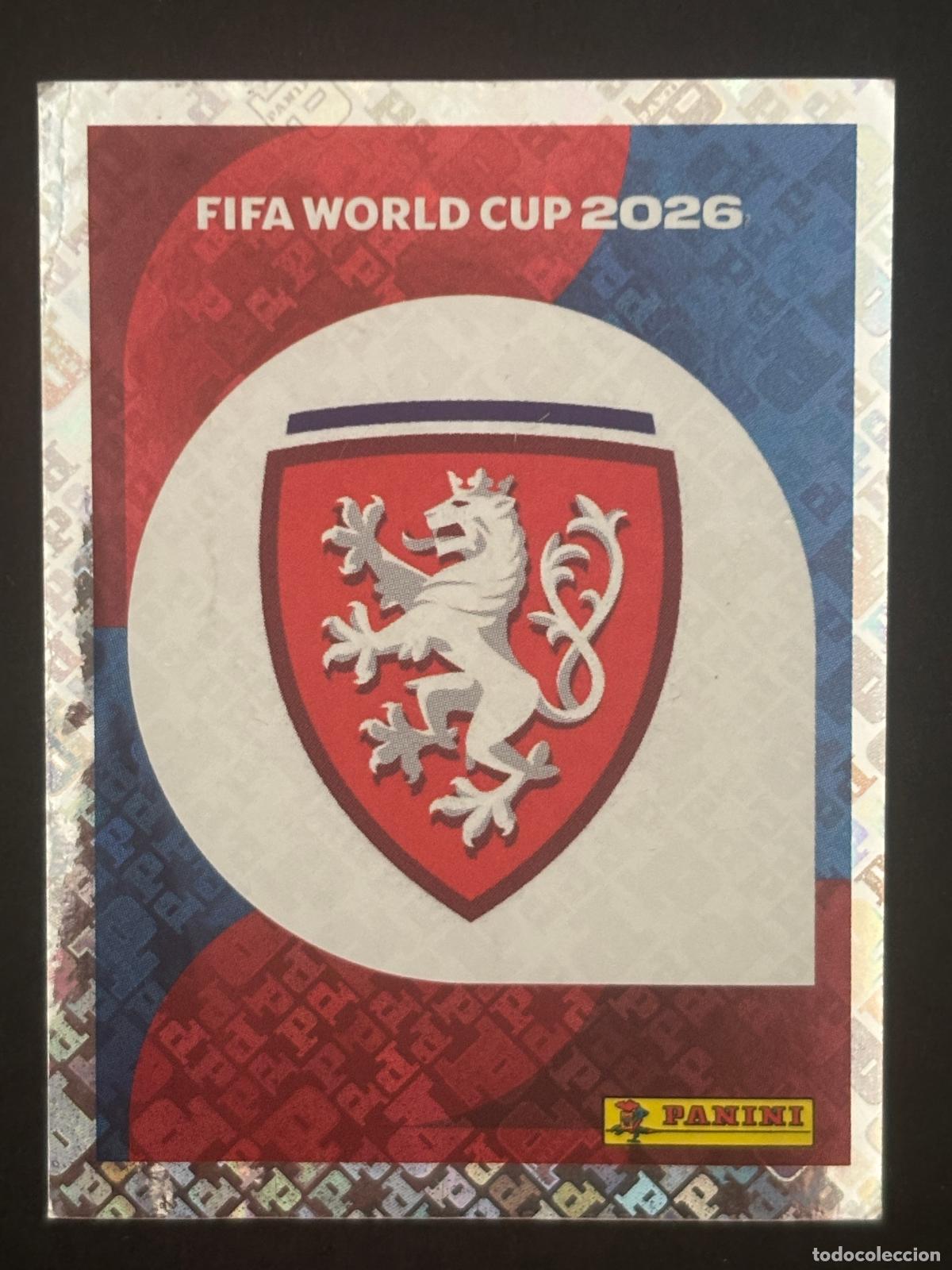 Football Stickers: CZE1 ESCUDO CHEQUIA BRILLANTE CROMO PANINI FIFA WORLD CUP MUNDIAL 2026