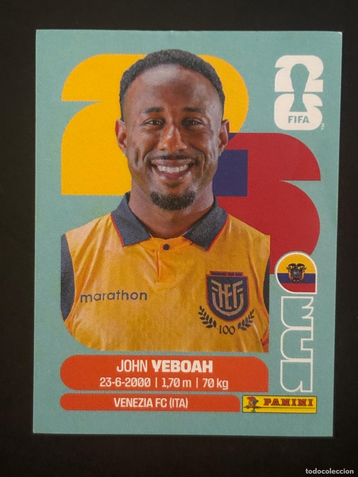 Cromos de Futebol: ECU14 JOHN YEBOAH ECUADOR CROMO PANINI FIFA WORLD CUP MUNDIAL 2026