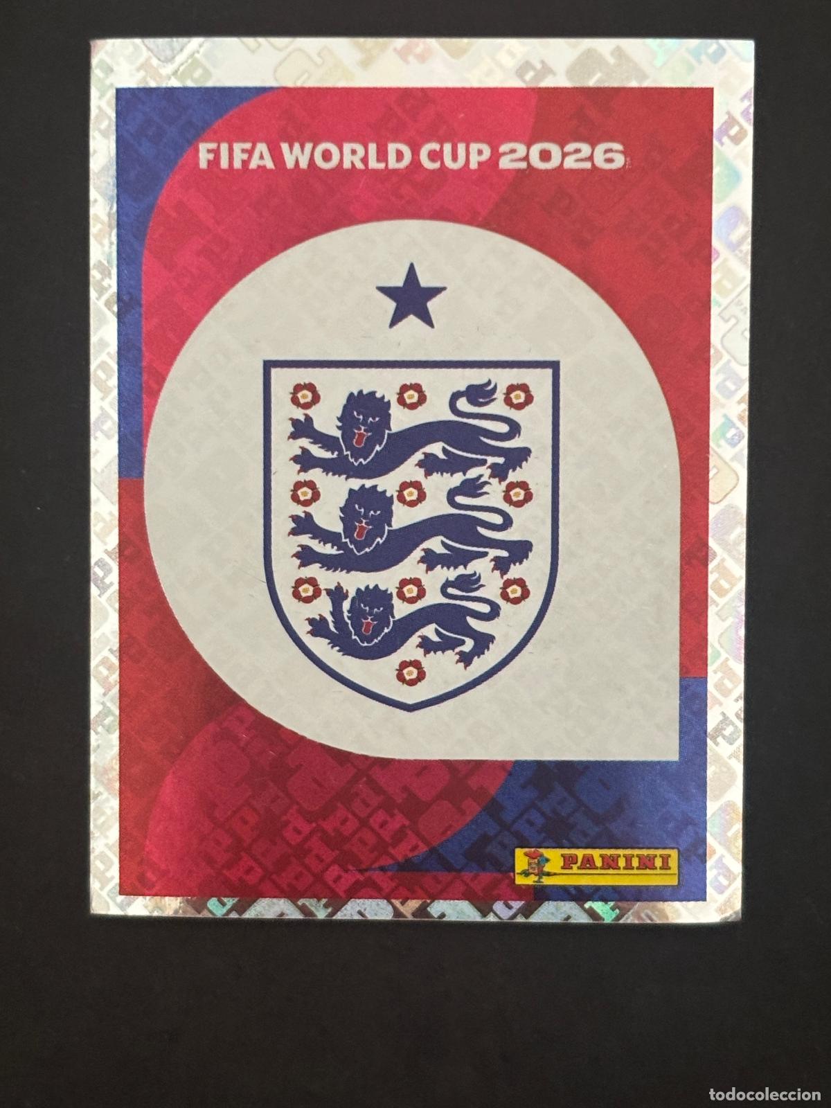 Cromos de Futebol: ENG1 ESCUDO INGLATERRA BRILLANTE CROMO PANINI FIFA WORLD CUP MUNDIAL 2026