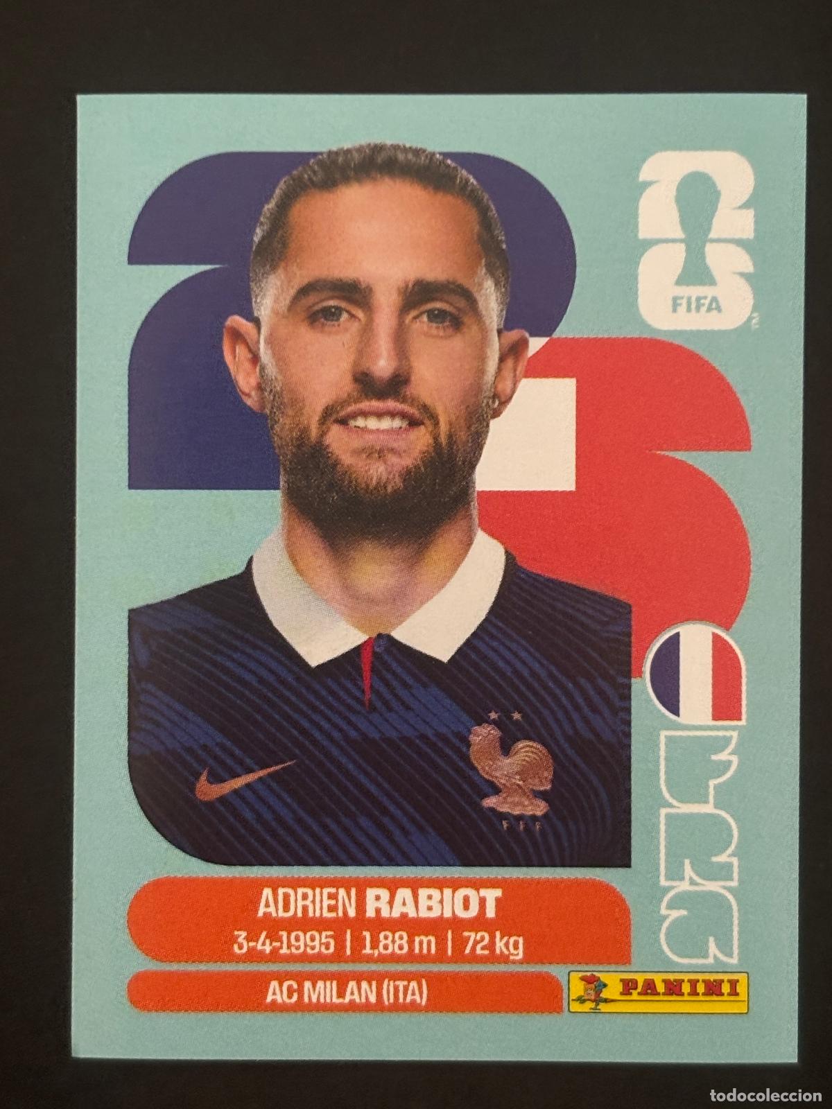 Cromos de Futebol: FRA12 ADRIEN RABIOT FRANCIA CROMO PANINI FIFA WORLD CUP MUNDIAL 2026