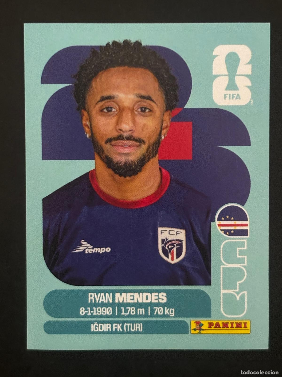Cromos de Futebol: CPV17 RYAN MENDES CABO VERDE CROMO PANINI FIFA WORLD CUP MUNDIAL 2026