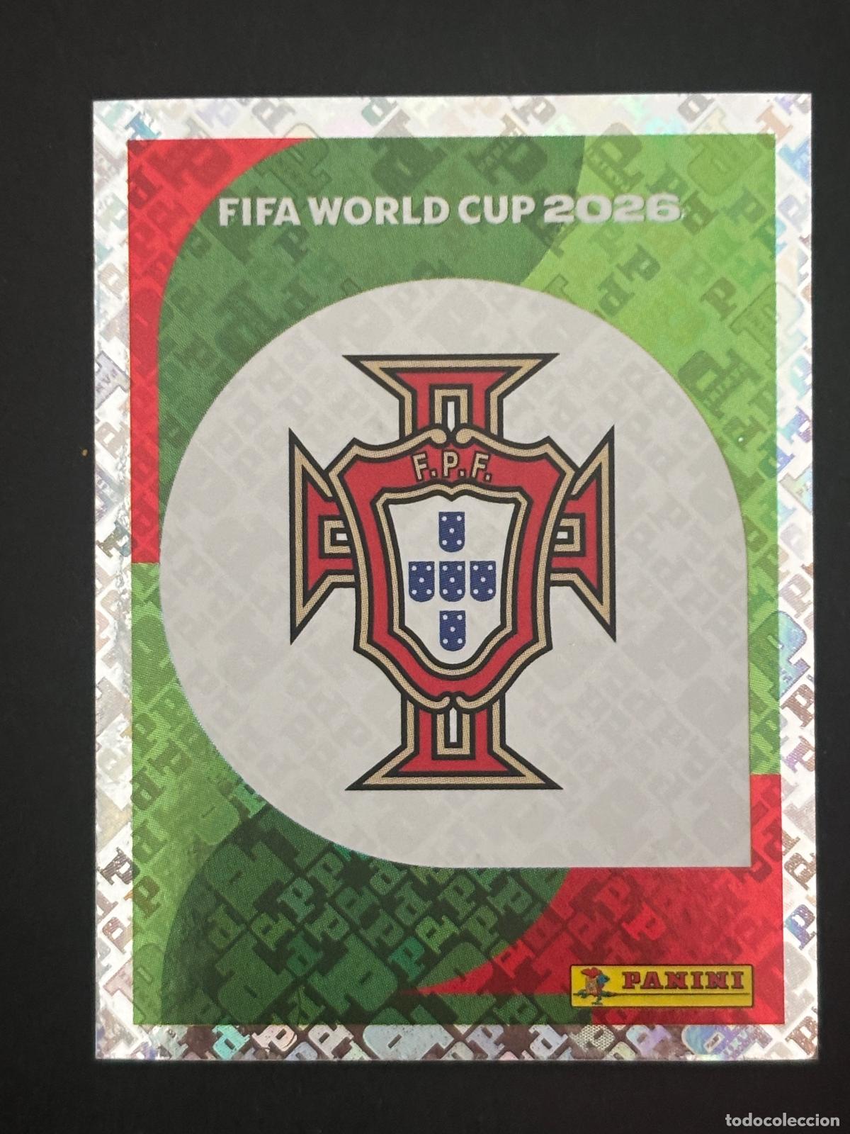 Cromos de Futebol: POR1 ESCUDO PORTUGAL BRILLANTE CROMO PANINI FIFA WORLD CUP MUNDIAL 2026