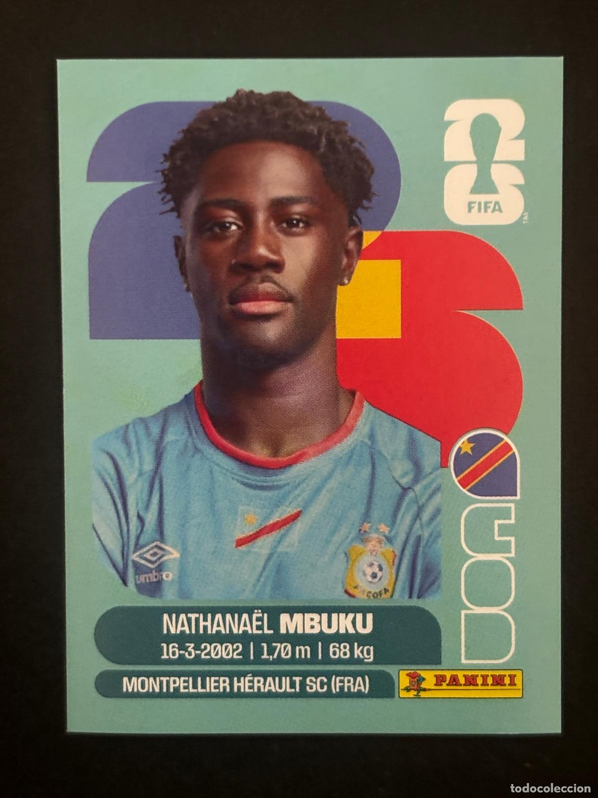 Cromos de Futebol: COD20 NATHANA&Euml;L MBUKU RD CONGO CROMO PANINI FIFA WORLD CUP MUNDIAL 2026