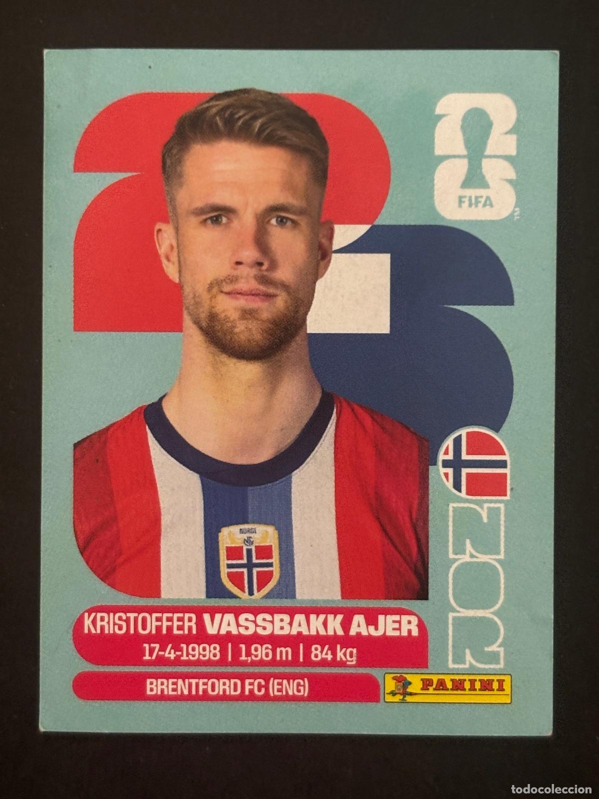 Cromos de Futebol: NOR5 KRISTOFFER VASSBAKK AJER NORUEGA CROMO PANINI FIFA WORLD CUP MUNDIAL 2026