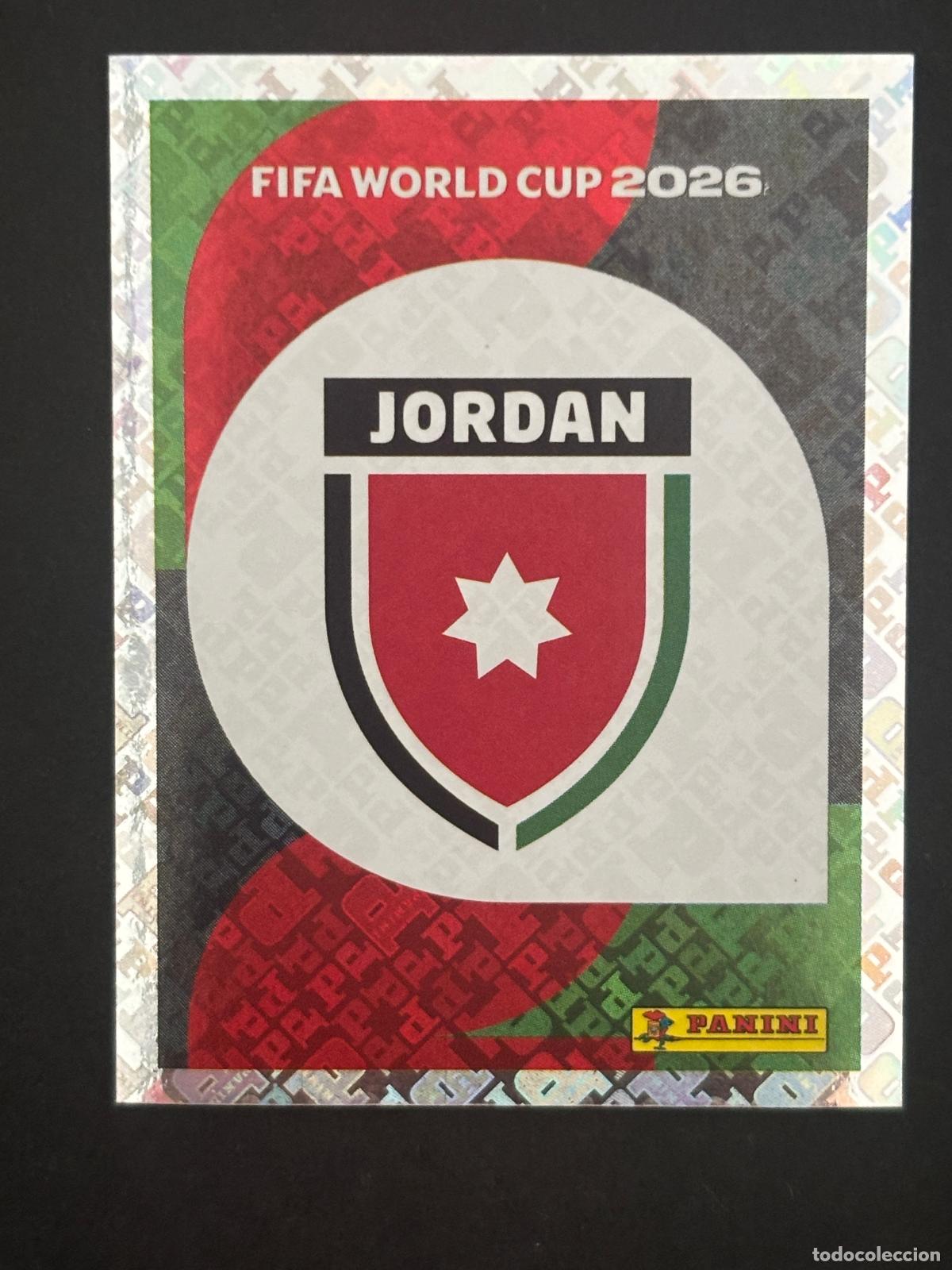 Cromos de Futebol: JOR1 ESCUDO JORDANIA BRILLANTE CROMO PANINI FIFA WORLD CUP MUNDIAL 2026