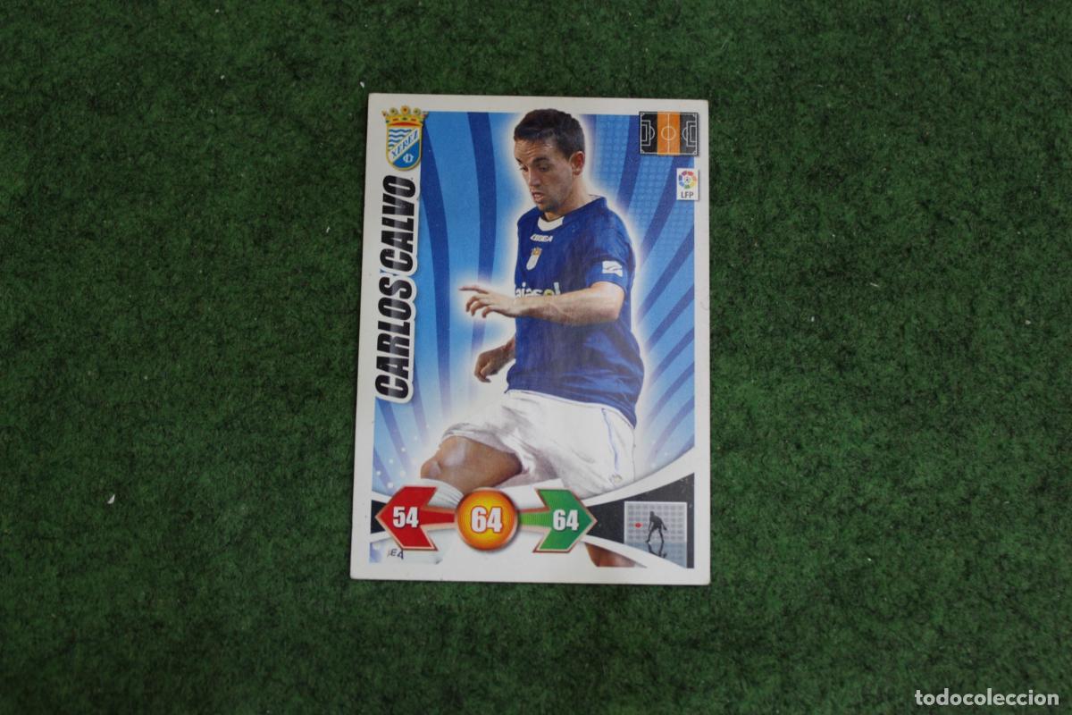Football Stickers: CARLOS CALVO XEREZ CD ADRENALYN XL 2009 2010 09 10 LALIGA SANTANDER