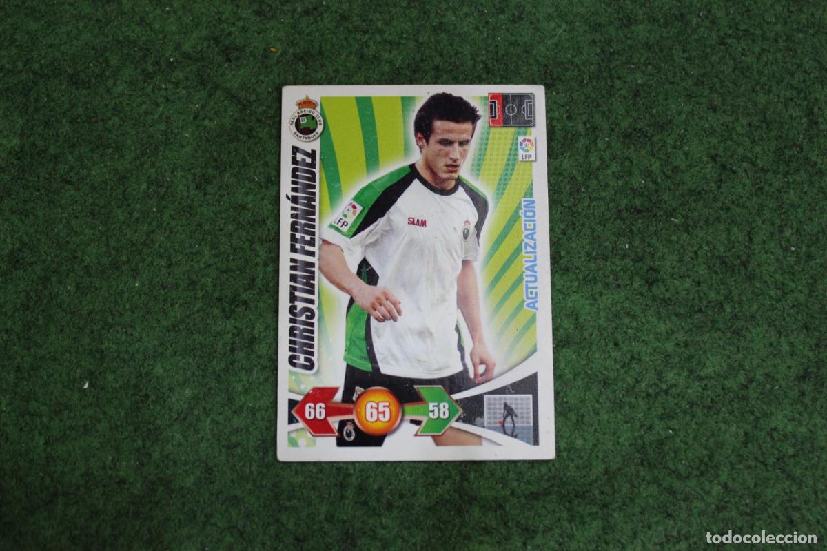Football Stickers: CHRISTIAN FERN&Aacute;NDEZ RACING DE SANTANDER ACTUALIZACI&Oacute;N ADRENALYN XL 2009 2010 09 10 LALIGA SANTANDER