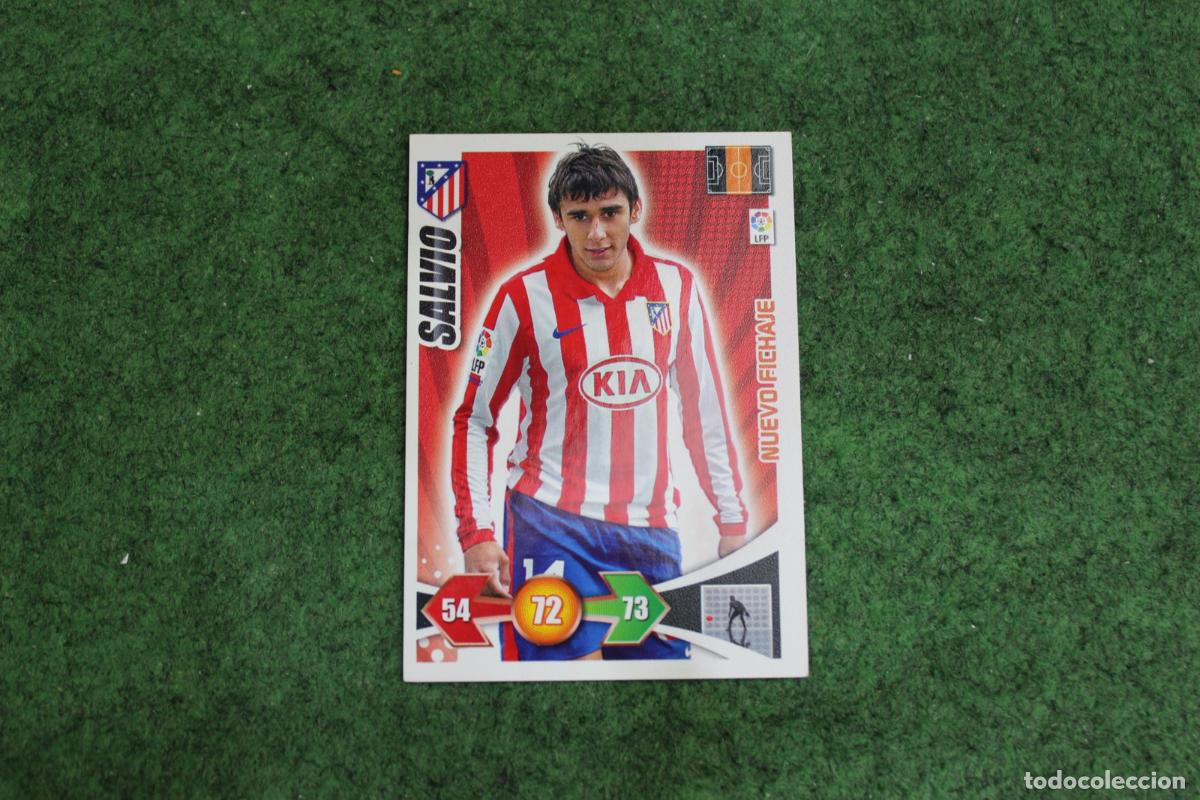 Football Stickers: SALVIO ATL&Eacute;TICO DE MADRID NUEVO FICHAJE ADRENALYN XL 2009 2010 09 10 LALIGA SANTANDER