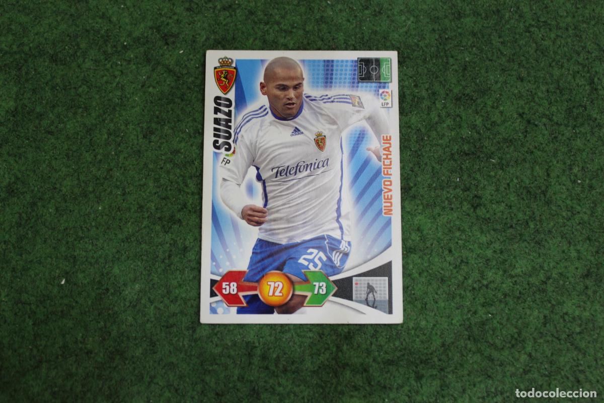 Football Stickers: SUAZO REAL ZARAGOZA NUEVO FICHAJE ADRENALYN XL 2009 2010 09 10 LALIGA SANTANDER